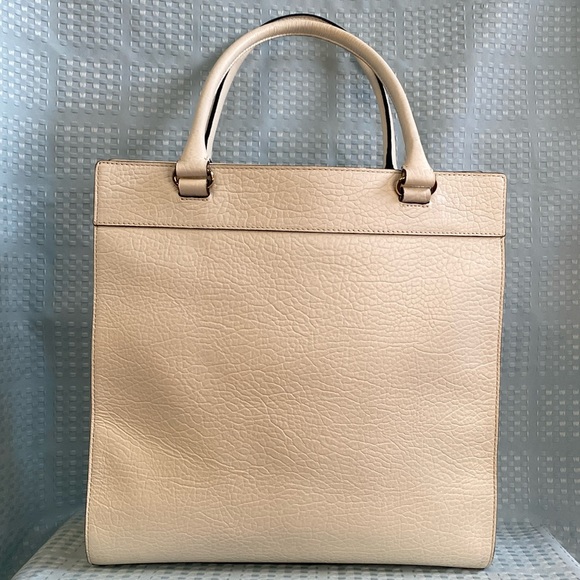 *SOLD*Kate Spade Perri Lane Lazer Cut Bubbles w/ Pebble Leather Tote/Cream/White - Picture 6 of 17